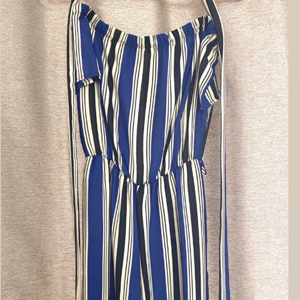 striped jumpsuit